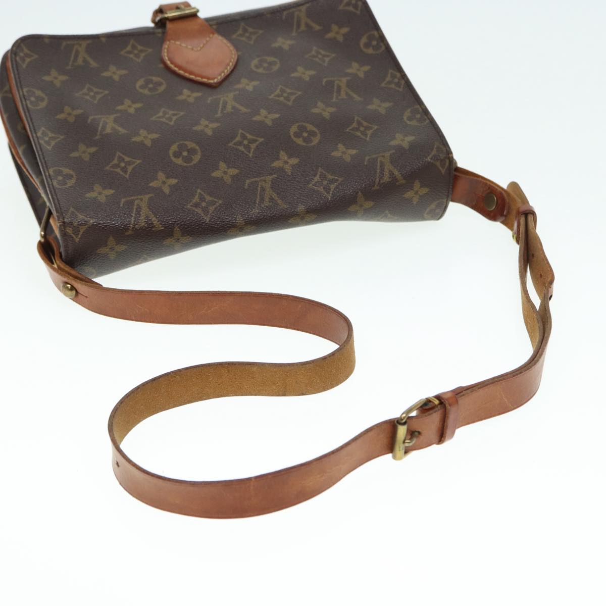 LOUIS VUITTON Monogram Cartouchiere GM Shoulder Bag M51252 LV Auth bs17508