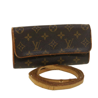 Louis Vuitton  Monogram Pochette Twin PM Shoulder Bag M51854 LV Auth bs4672