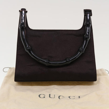 GUCCI Bamboo Shoulder Bag Satin Purple 000.0822  bs5803