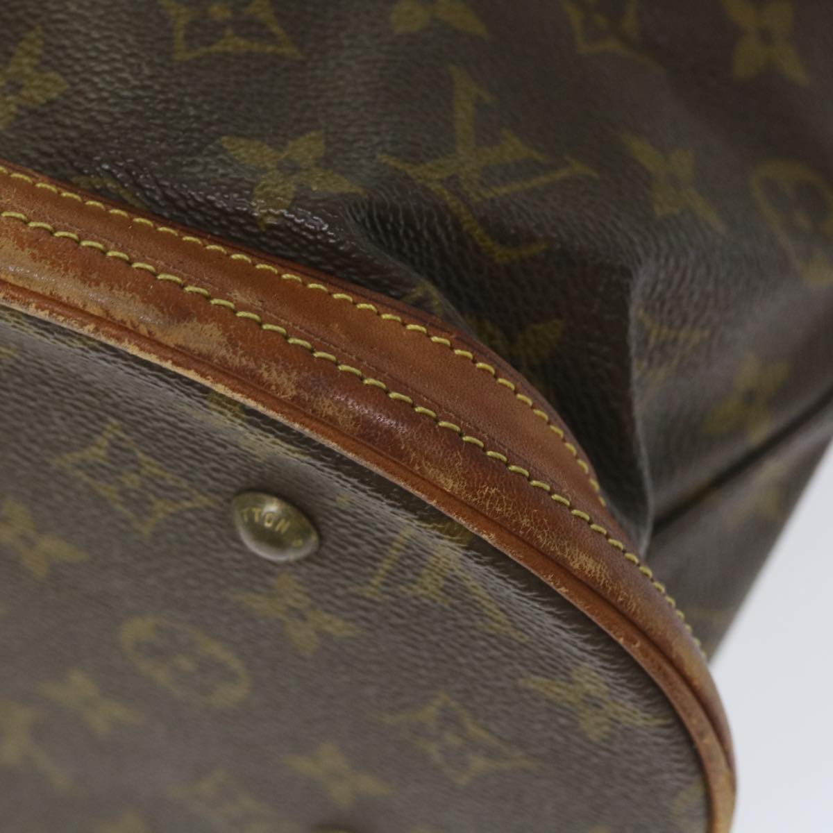 LOUIS VUITTON Monogram Bucket PM Shoulder Bag M42238 LV Auth bs9633