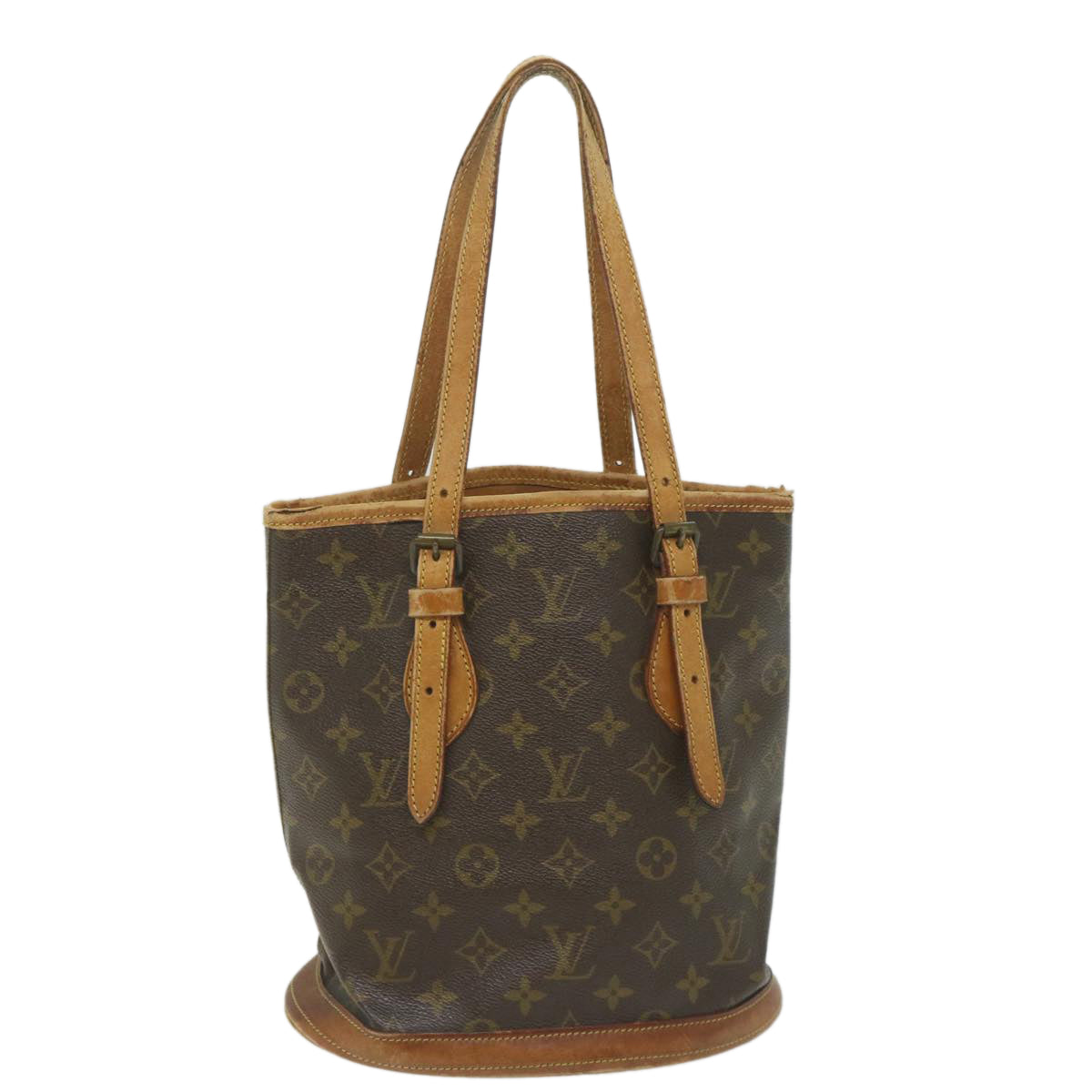 LOUIS VUITTON Monogram Bucket PM Shoulder Bag M42238 LV Auth bs9633