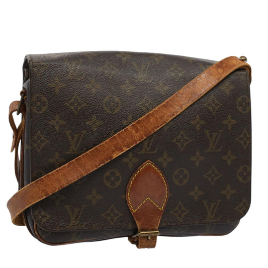 LOUIS VUITTON Monogram Cartouchiere GM Shoulder Bag M51252 LV Auth bs9772