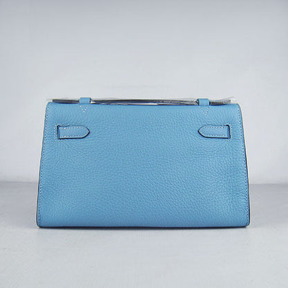 Hermes Kelly 22cm Handbag H008 Light Blue