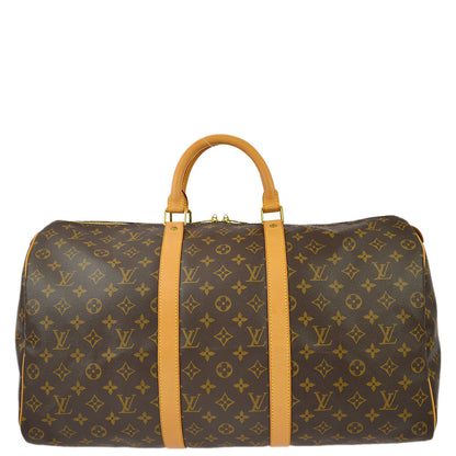 Louis Vuitton 2004 Monogram Keepall 50 Duffle Travel Handbag M41426