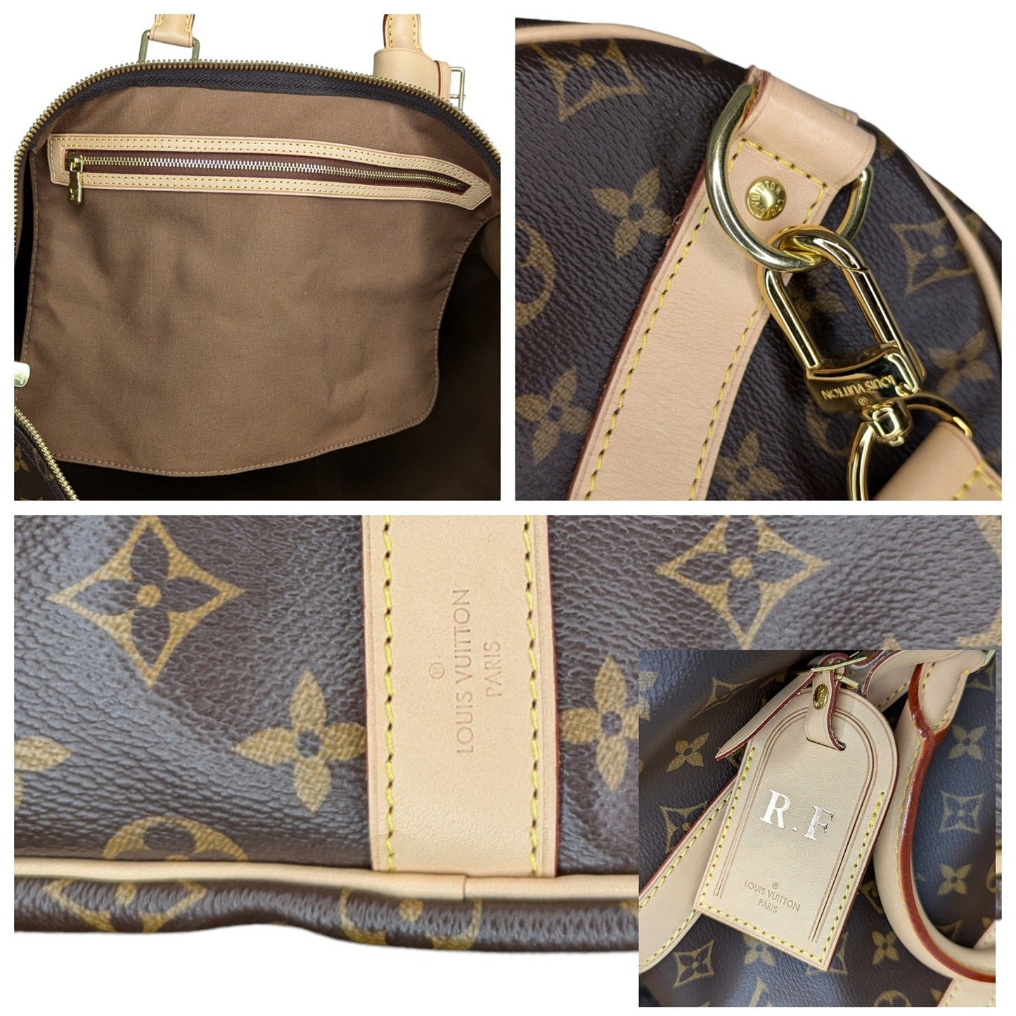 Louis Vuitton Monogram Canvas Keepall Bandouliere 55 Duffle