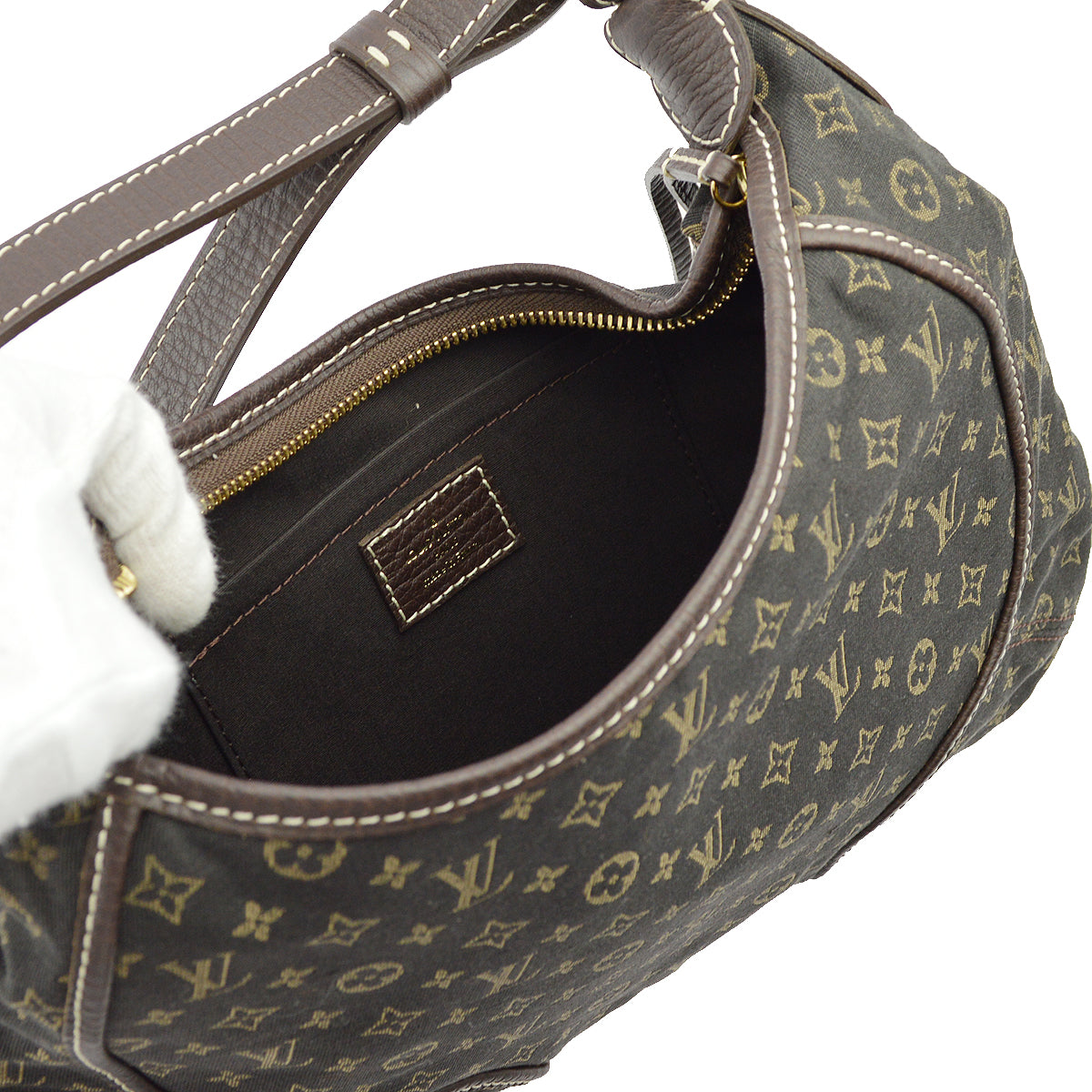 Louis Vuitton 2008 Brown Monogram Mini Lin Manon PM Handbag M95621