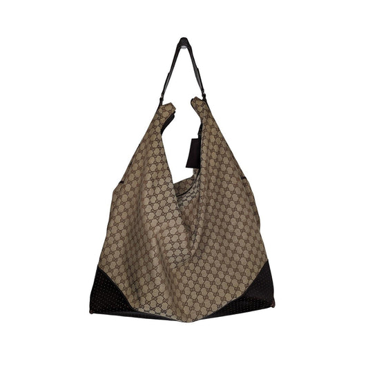 Gucci Brown GG Monogram Canvas Garment Hobo