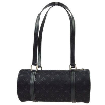 Louis Vuitton 2002 Black Monogram Satin Little Papillon M92352