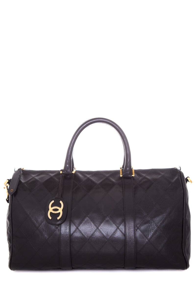 Chanel Quilted Boston Duffle Tote