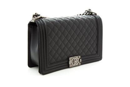 Chanel Black Black 2020 Medium Boy Bag