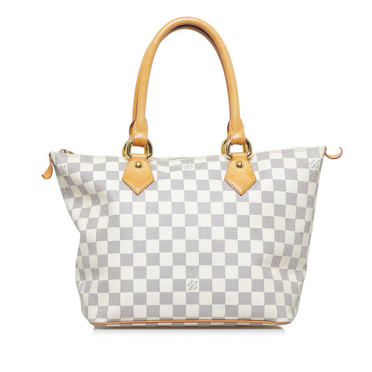 Louis Vuitton Damière Azur Salée PM Handbag N51186 White PVC Leather  Louis Vuitton