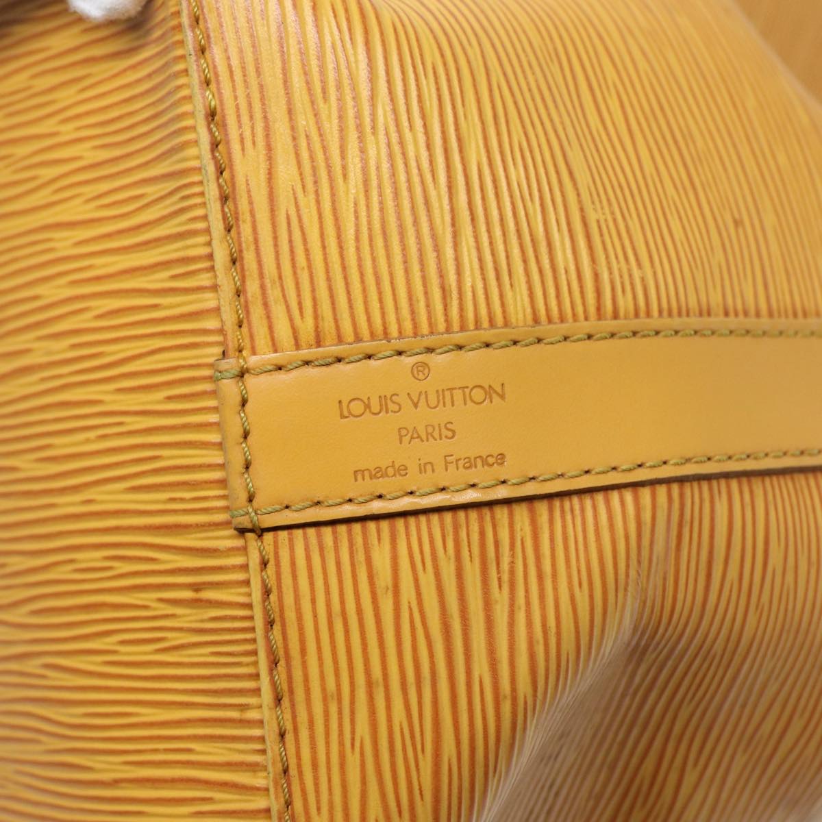 LOUIS VUITTON Epi Petit Noe Shoulder Bag Yellow M44102 LV Auth cl857