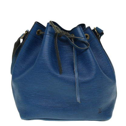 LOUIS VUITTON Epi Petit Noe Shoulder Bag Vintage Blue M44105 LV Auth cl858