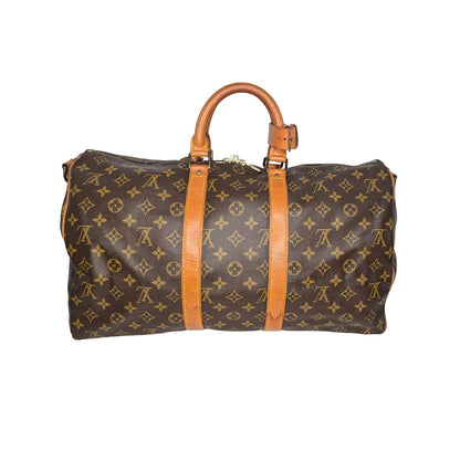 Louis Vuitton Vintage Monogram Canvas Bandouliere Keepall 45