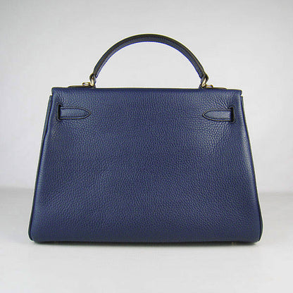 Hermes Kelly 32cm Togo Leather 6108 Dark Blue Golden