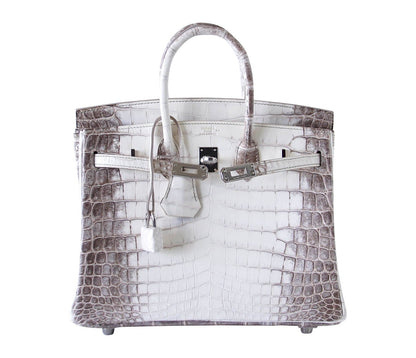 Hermes Birkin 25 Bag Blanc Himalaya Exquisite Jewel Palladium Hardware