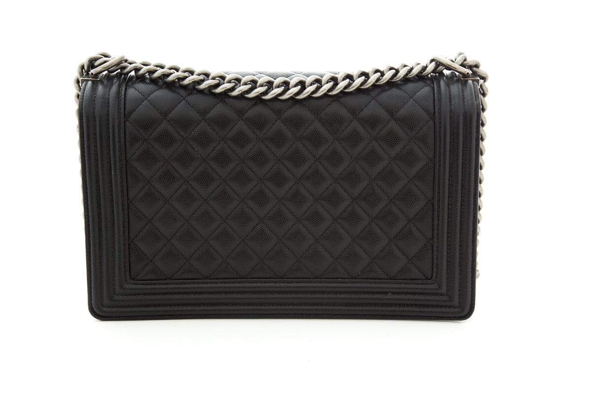 Chanel Black Black 2020 Medium Boy Bag