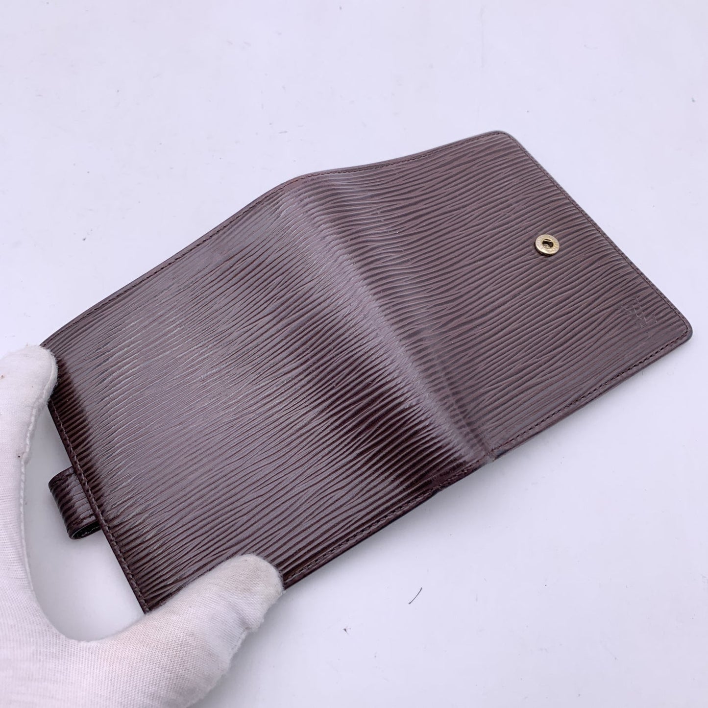 Louis Vuitton  Brown Epi Leather Compact Wallet Coin Purse