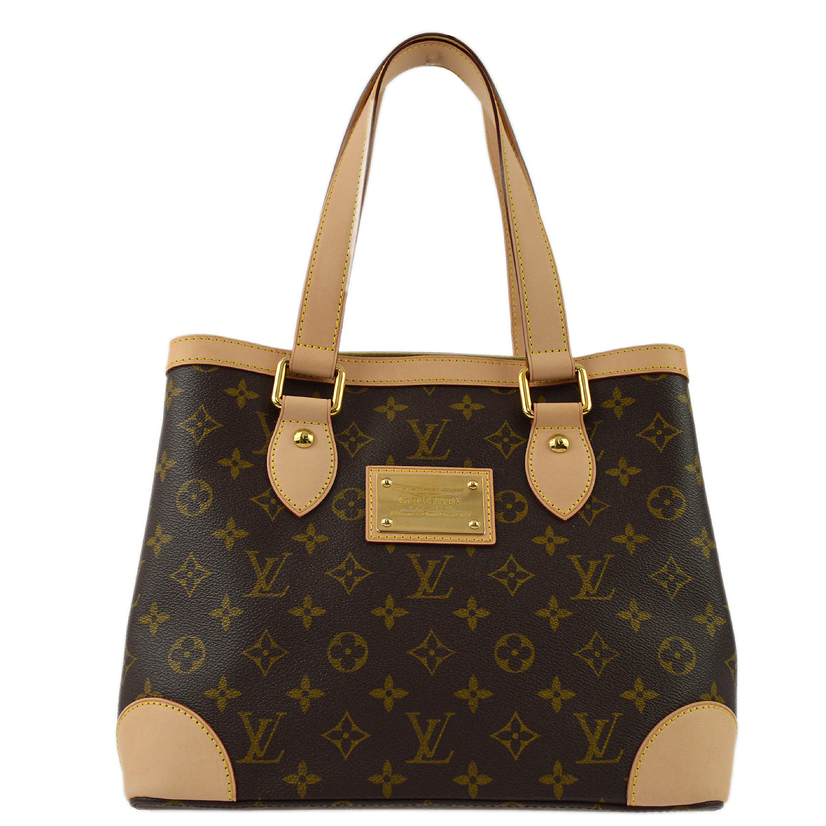 Louis Vuitton 2009 Monogram Hampstead PM Tote Handbag M51167