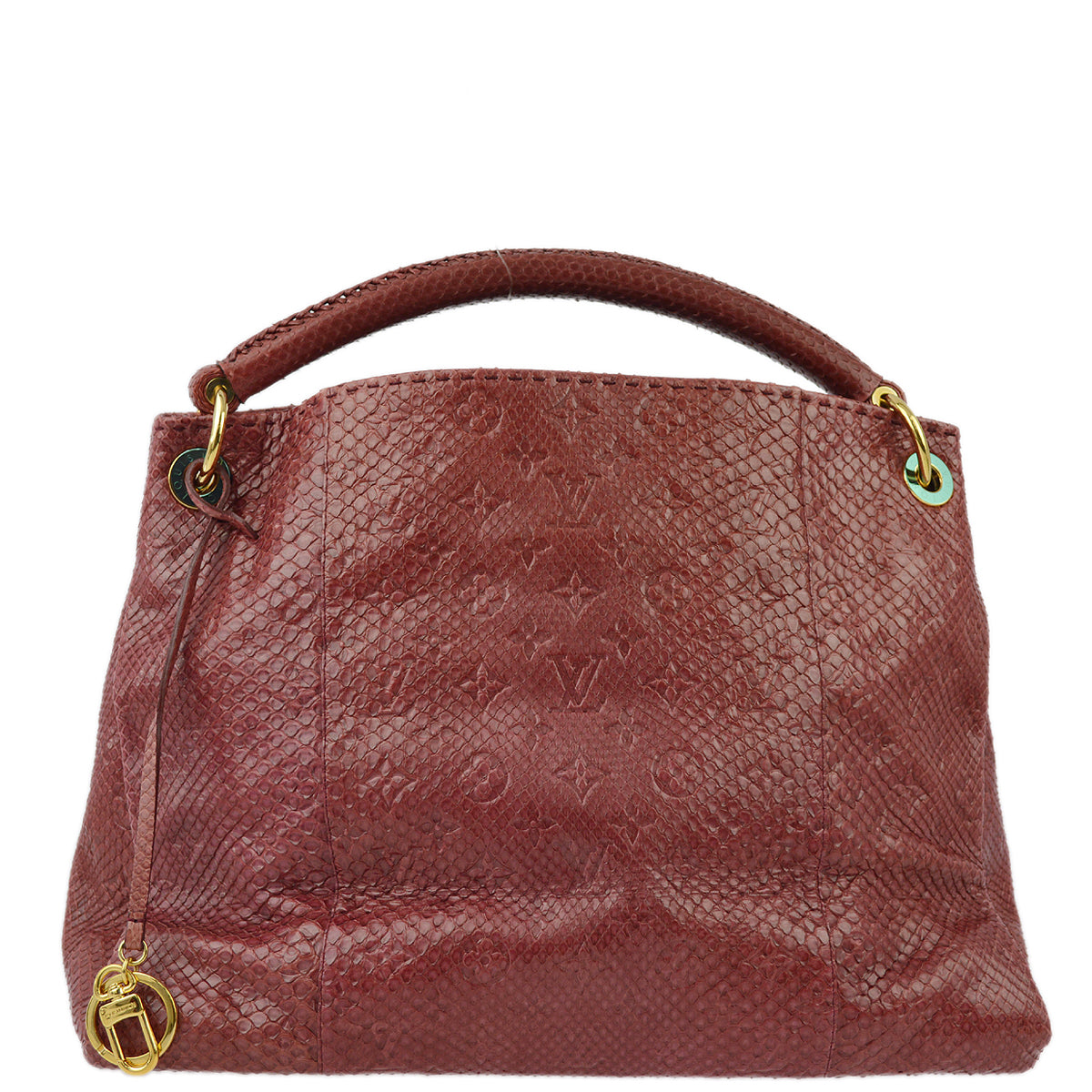 Louis Vuitton * Red Monogram Exotic Artsy MM Handbag Ｍ93451