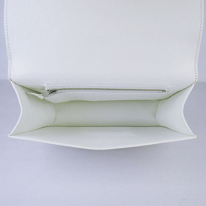 Hermes Constance Cowskin Leather Bag H017 white silver