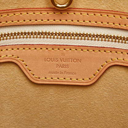 Louis Vuitton Damière Azur Hamsteed PM Handbag N51207 White PVC Leather Lady Louis Vuitton