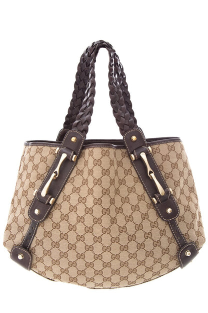 Gucci Brown Monogram Pelham Hobo HandBag