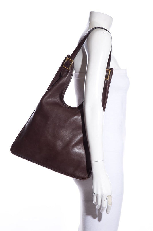 Hermes Brown Leather Hobo