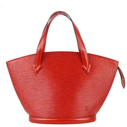 Louis Vuitton 1995 Red Epi Saint Jacques Tote Handbag M52277