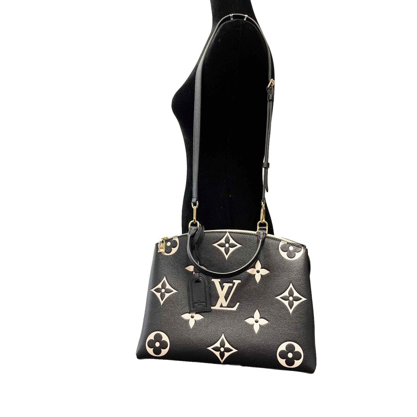 LOUIS VUITTON - NEW Grand Palais Large Bicolor Monogram Top Handle w/ Strap