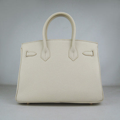 Hermes Birkin 30cm Togo Leather Handbags Beige Golden