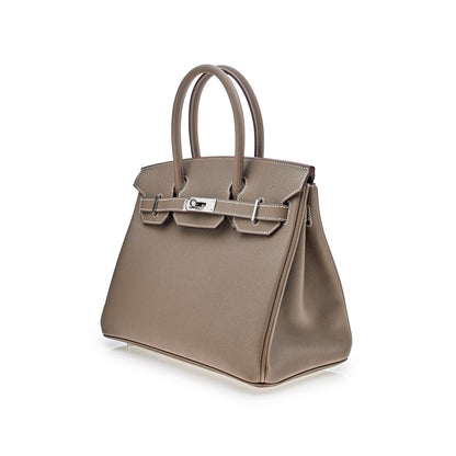 Hermes Birkin 30 Epsom Etoupe Palladium Hardware