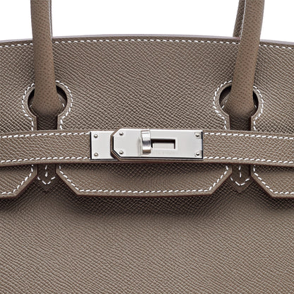 Hermes Birkin 30 Epsom Etoupe Palladium Hardware