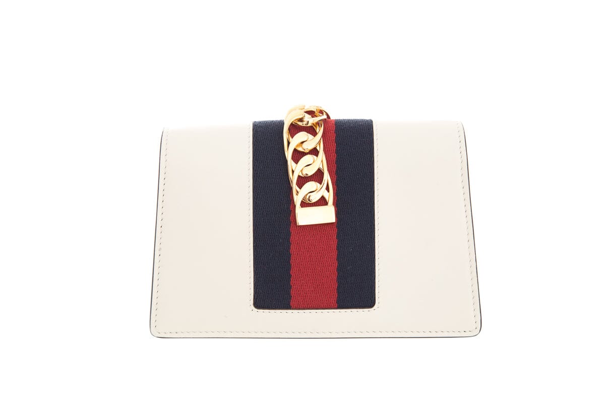 Gucci Cream Sylvie Super Mini HandBag