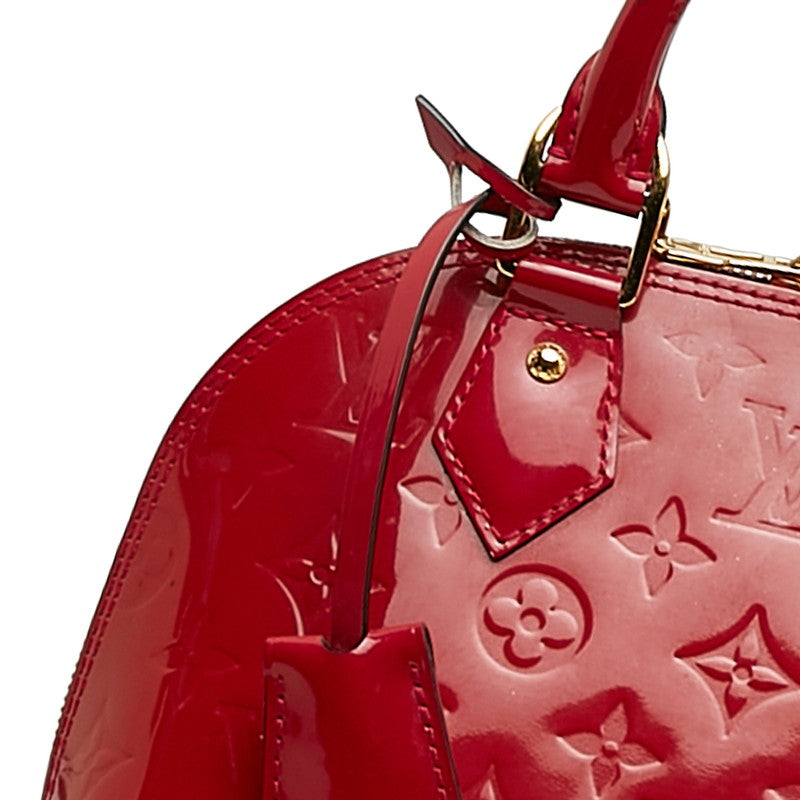 LOUIS VUITTON Alma BB in Monogram Vernis Red M91771