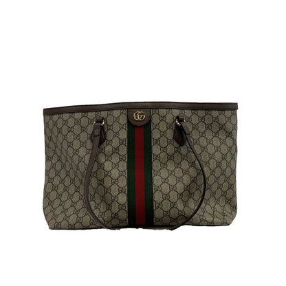 GUCCI - Good - Ophidia GG Medium Shoulder Tote - Beige & Ebony - Handbag