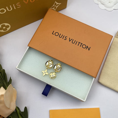 Louis Vuitton Earrings and necklace