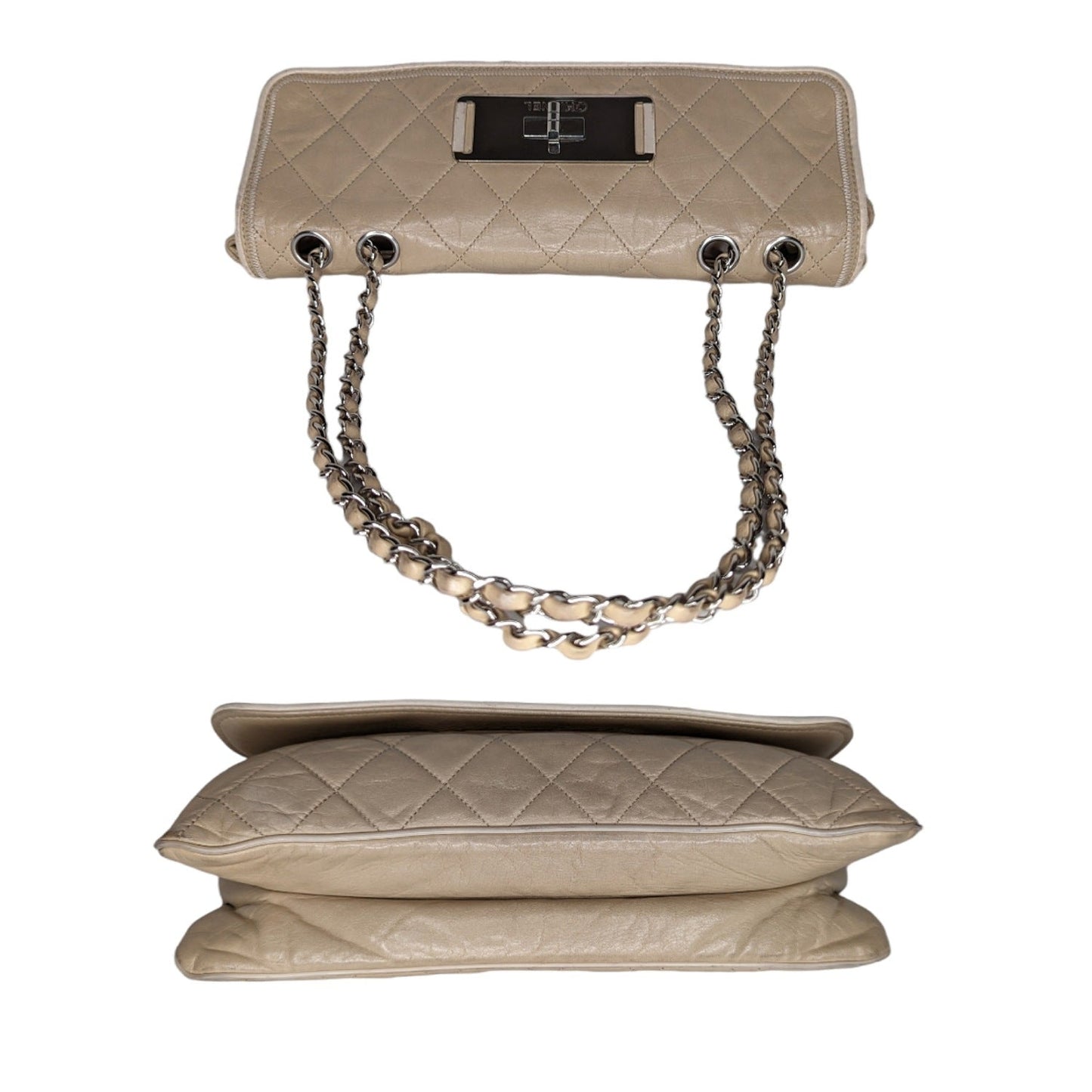 Chanel Beige Mademoiselle East-West Flap