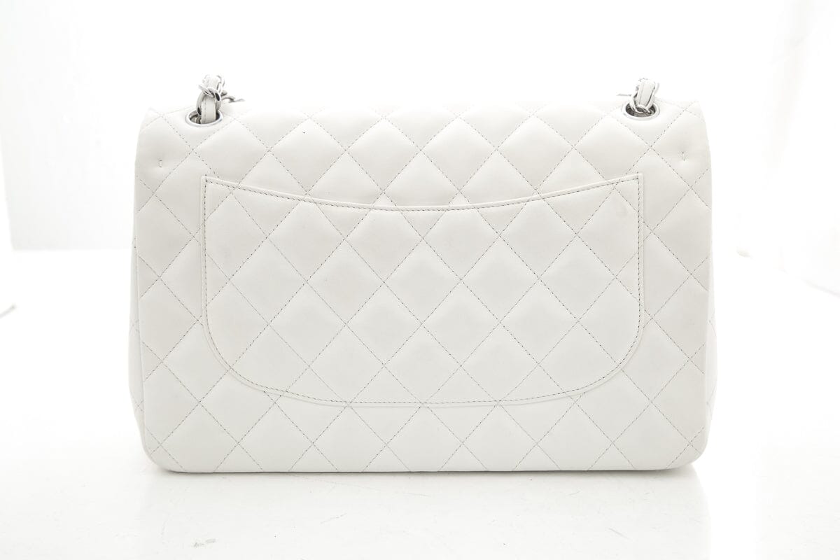 Chanel Jumbo Classic Double Flap Creme Quilted Calfskin Shoulder Bag