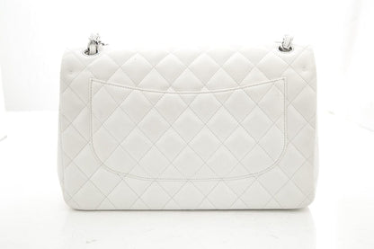 Chanel Jumbo Classic Double Flap Creme Quilted Calfskin Shoulder Bag