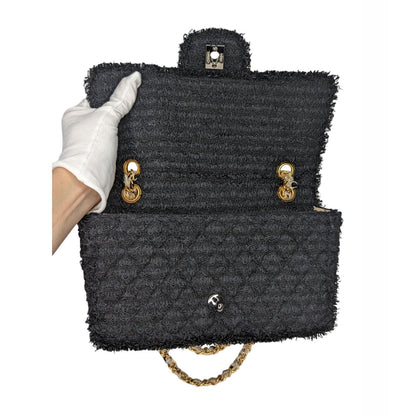 Chanel Tweed Matelasse Medium Single Flap Bag