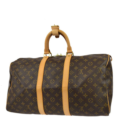 Louis Vuitton 2004 Monogram Keepall 45 Duffle Handbag M41428