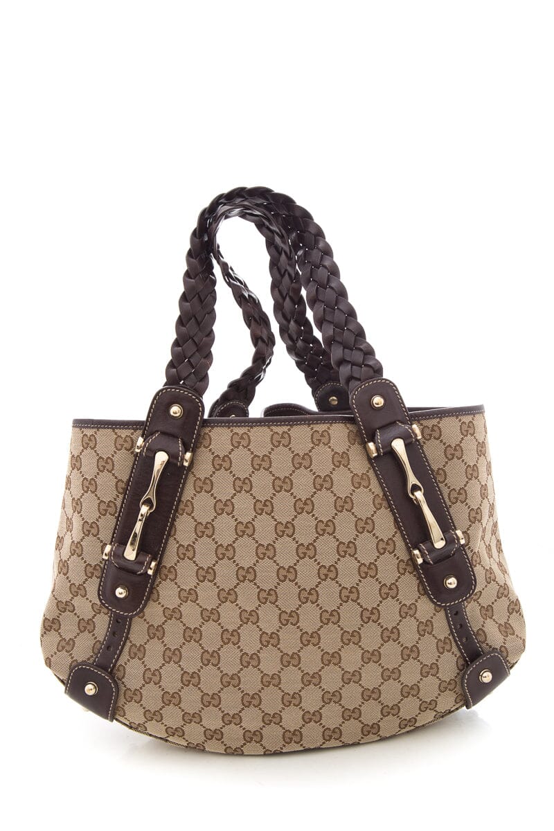 Gucci Brown Monogram Pelham Hobo HandBag