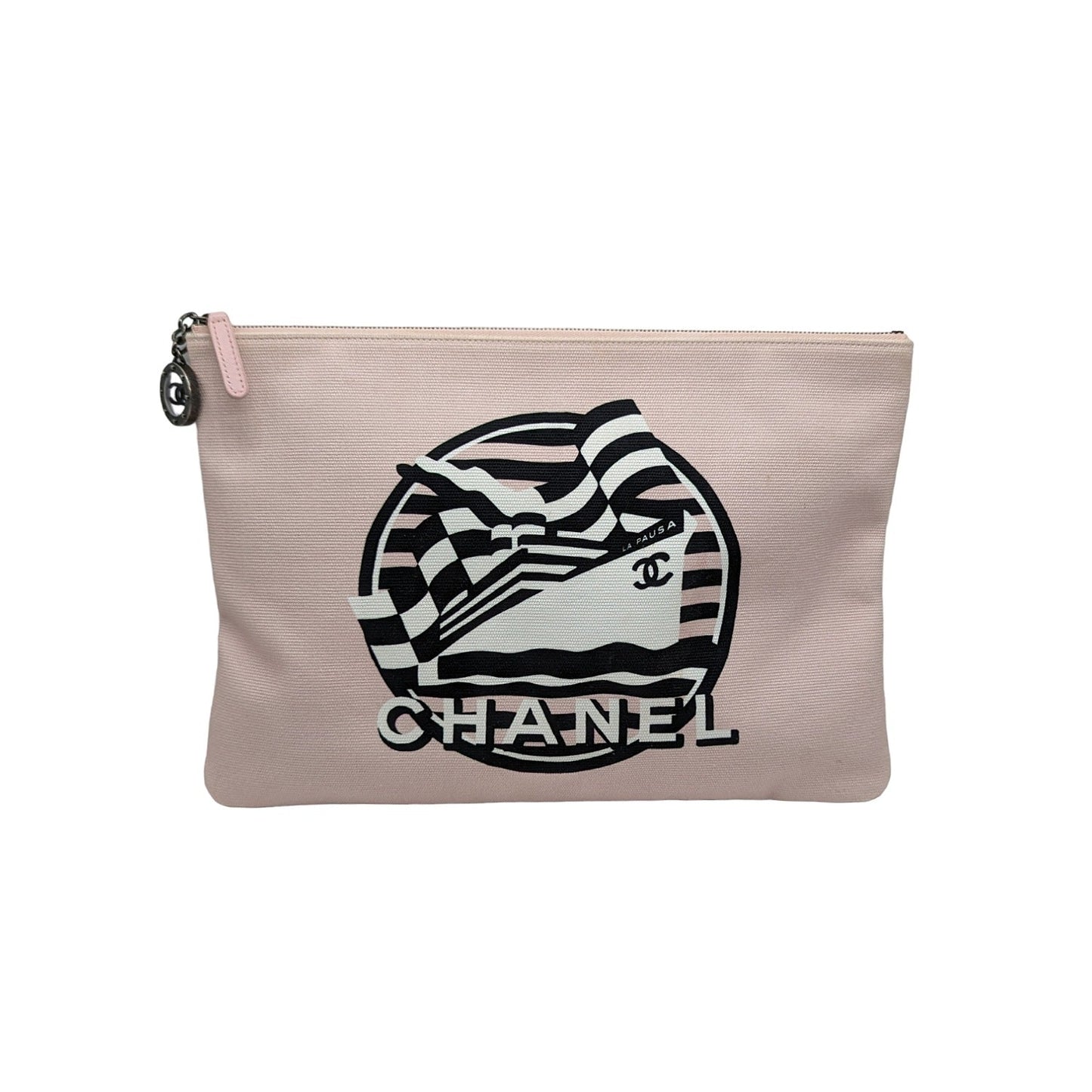 Chanel La Pausa Bay Pouch O-Case Light Pink