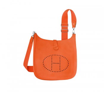 Hermes Evelyne III PM Shoulder Bag Orange