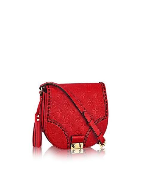 Louis Vuitton Junot Monogram Empreinte Leather Cerise