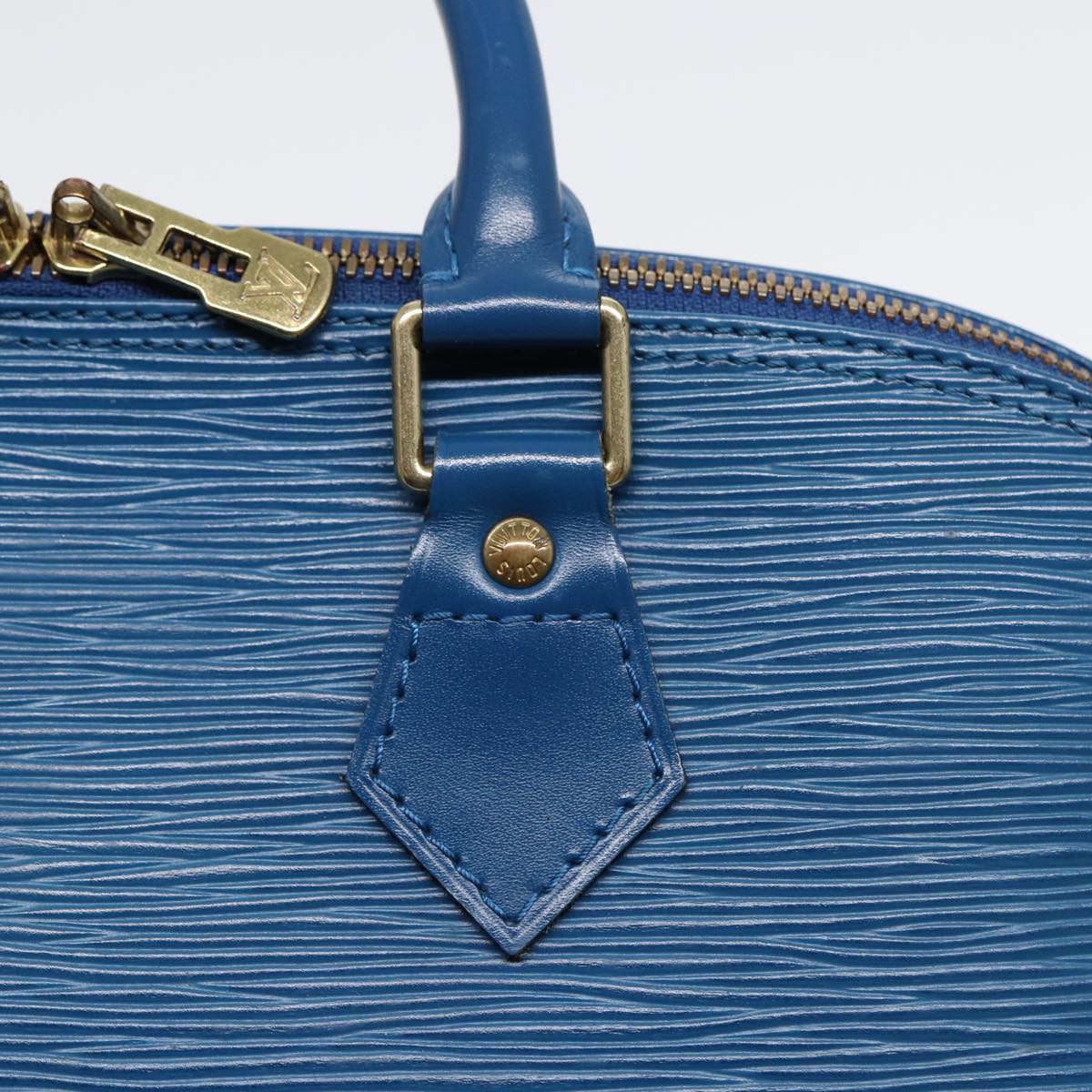 LOUIS VUITTON Epi Alma Hand Bag Toledo Blue M52145 LV Auth ep5536