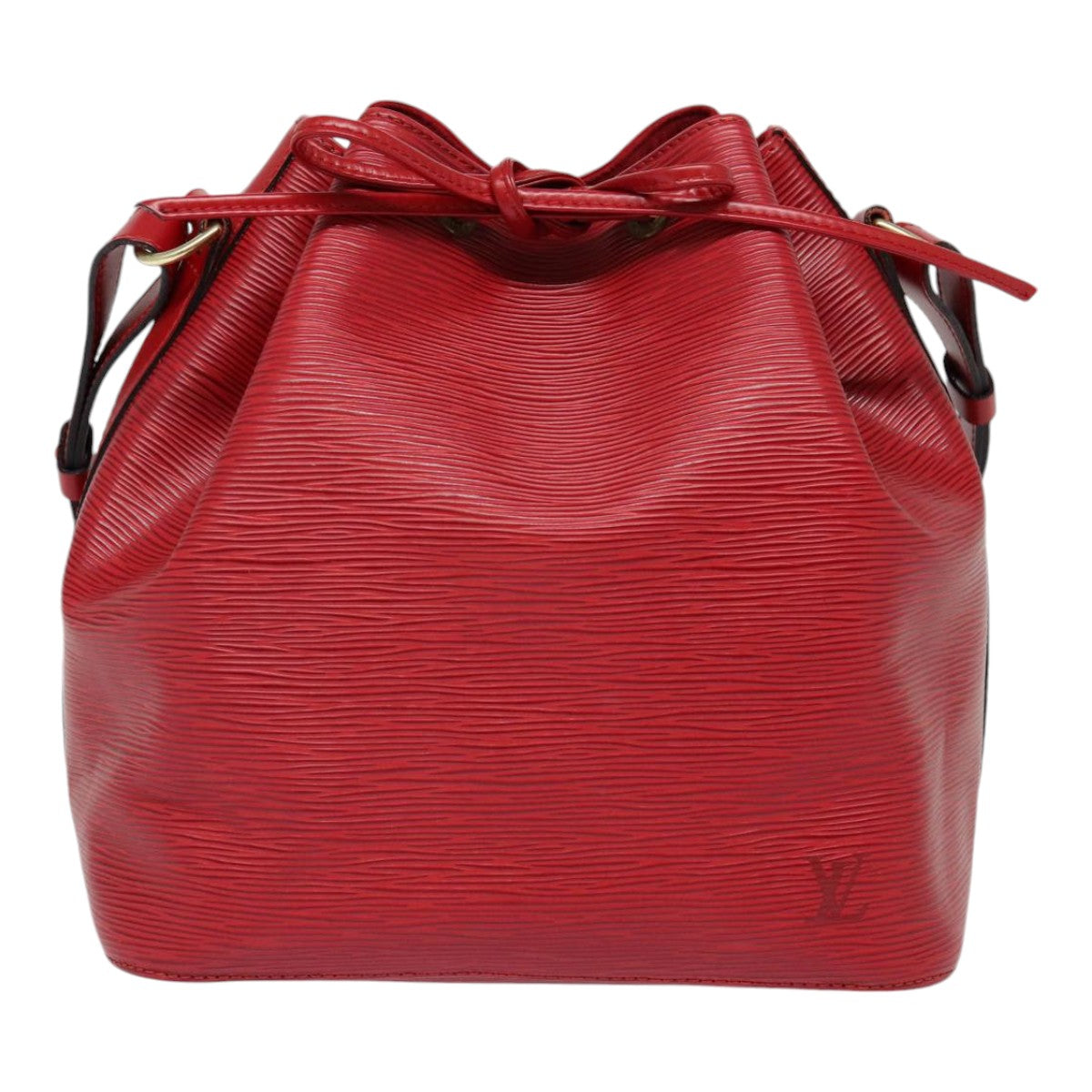 LOUIS VUITTON Epi Petit Noe Shoulder Bag Red M44107 LV Auth ep5550