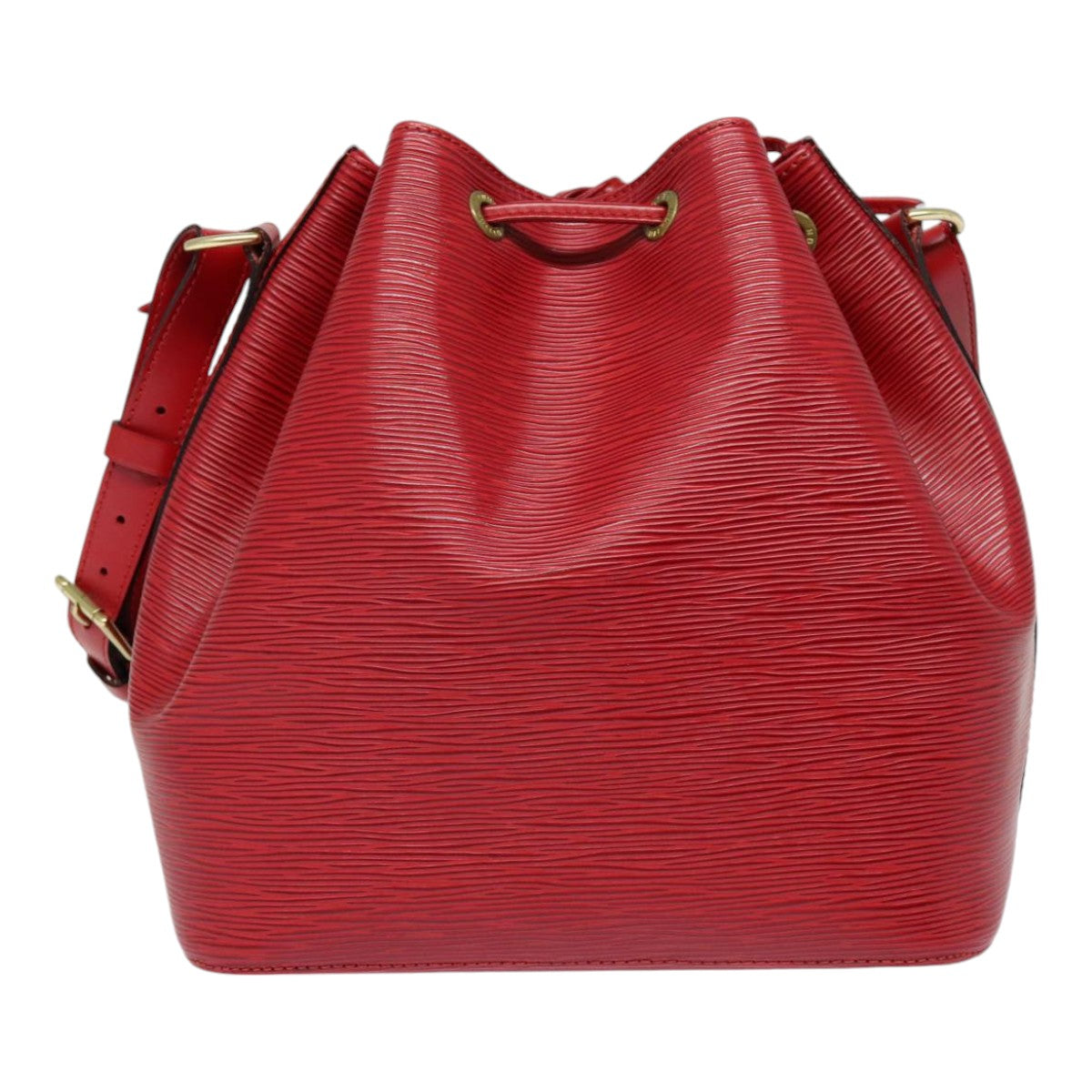 LOUIS VUITTON Epi Petit Noe Shoulder Bag Red M44107 LV Auth ep5550