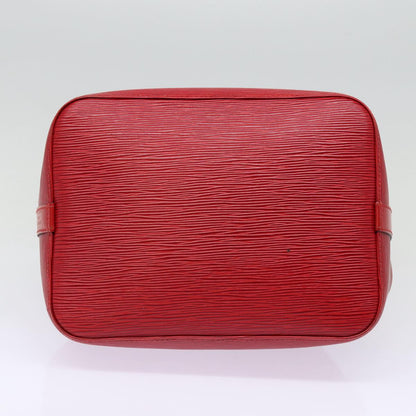 LOUIS VUITTON Epi Petit Noe Shoulder Bag Red M44107 LV Auth ep5550